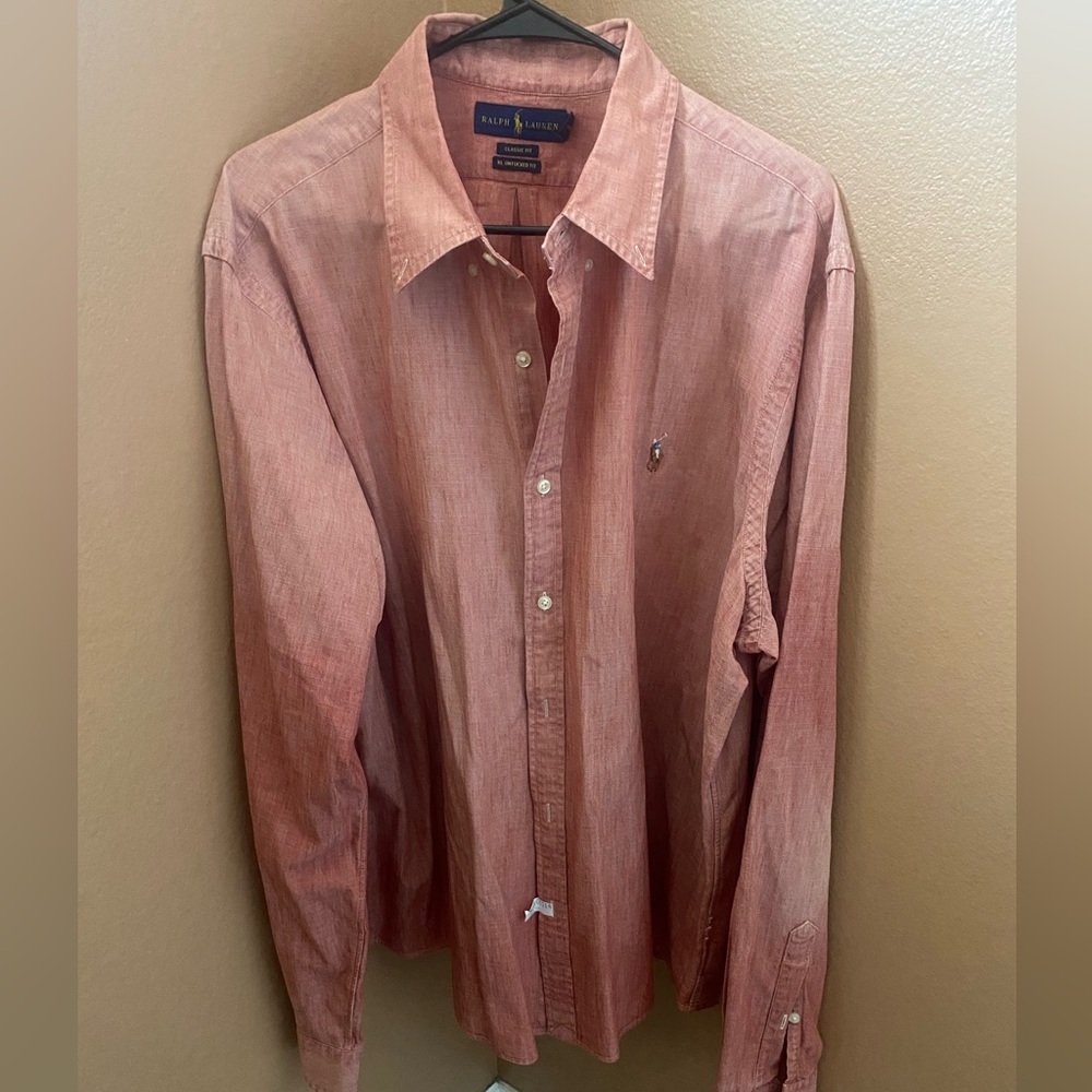 Polo Ralph Lauren RL untucked fit classic fit dress shirt